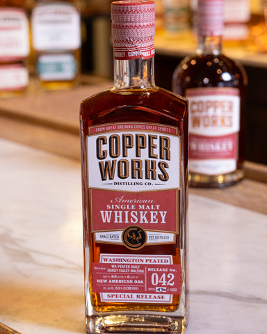 Copperworks WA Peated American Single Malt Whiskey Release 042 - Archive Release (750ml)