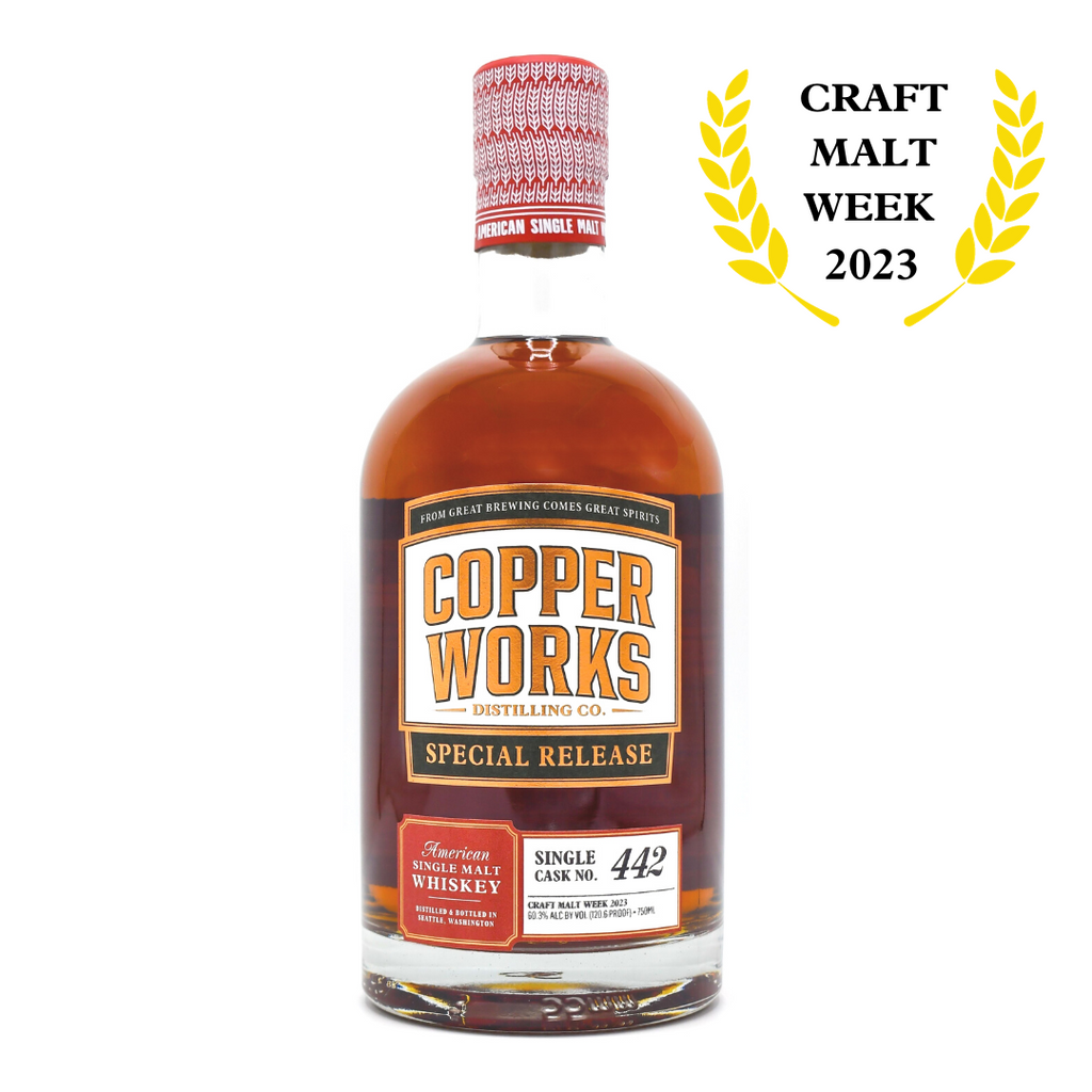 Copperworks American Single Malt Whiskey Single Cask No. 442 (750ml)