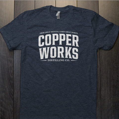 Copperworks Logo T-Shirt (Heathered Navy)